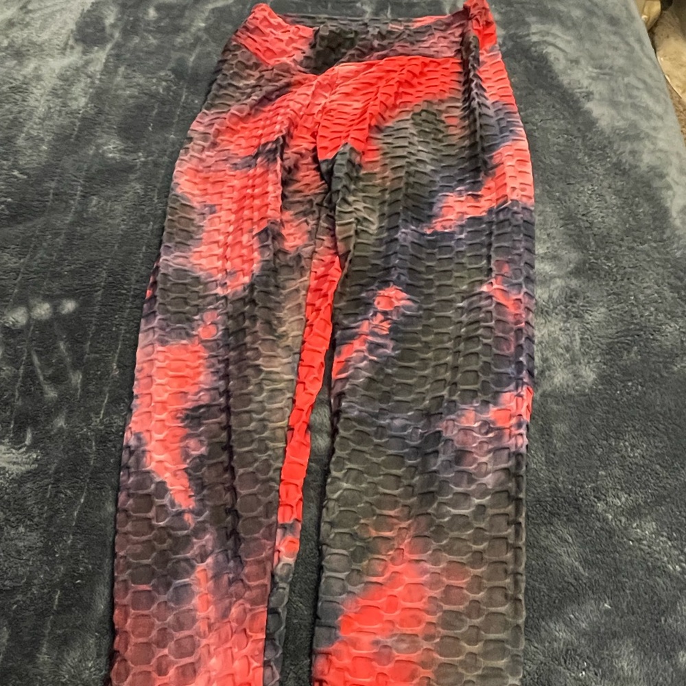 Large multiply colored leggings (tiktok pants)